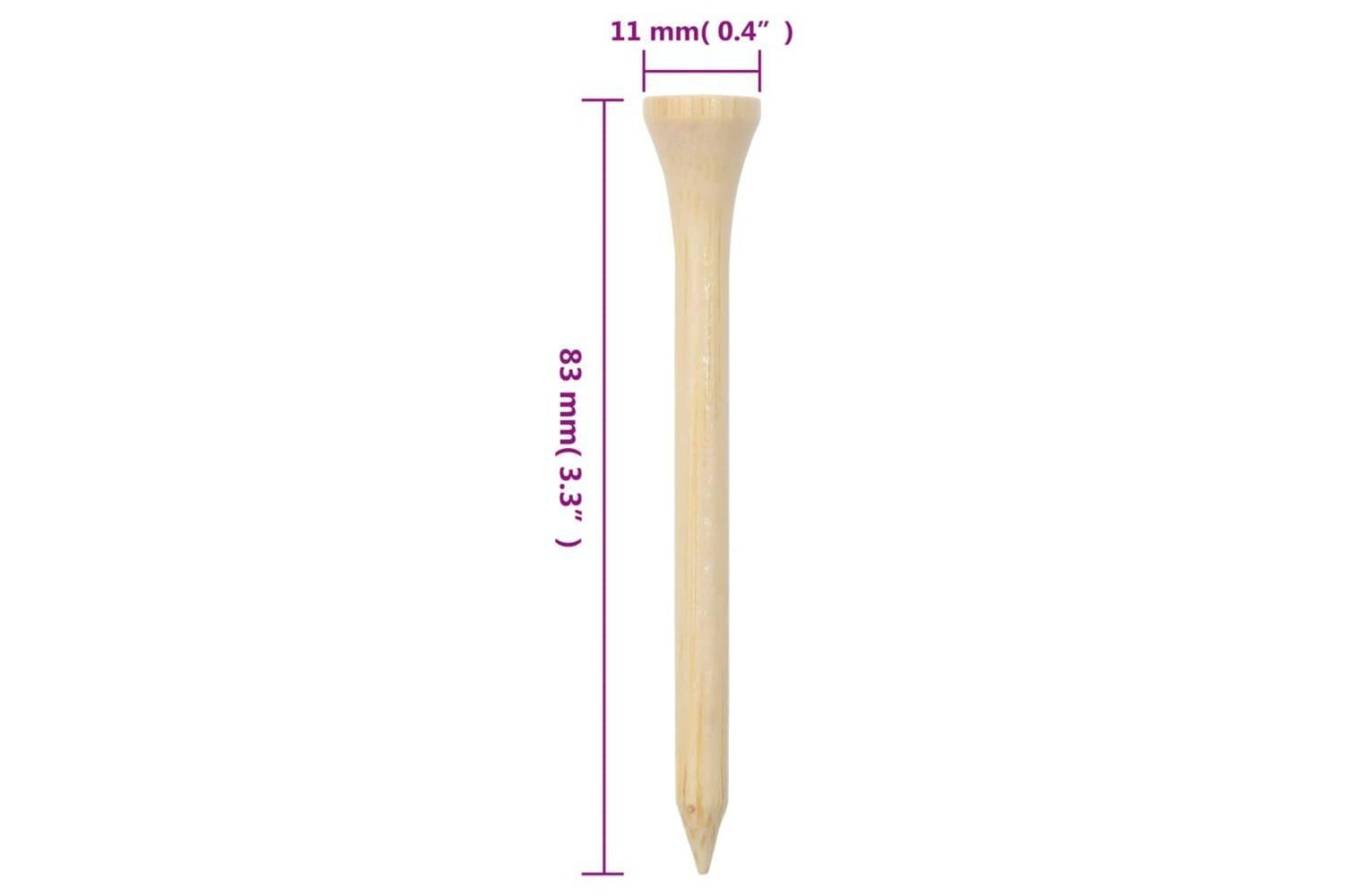 Vidaxl Golf Tees 1000 Pcs 83 Mm Bamboo-7