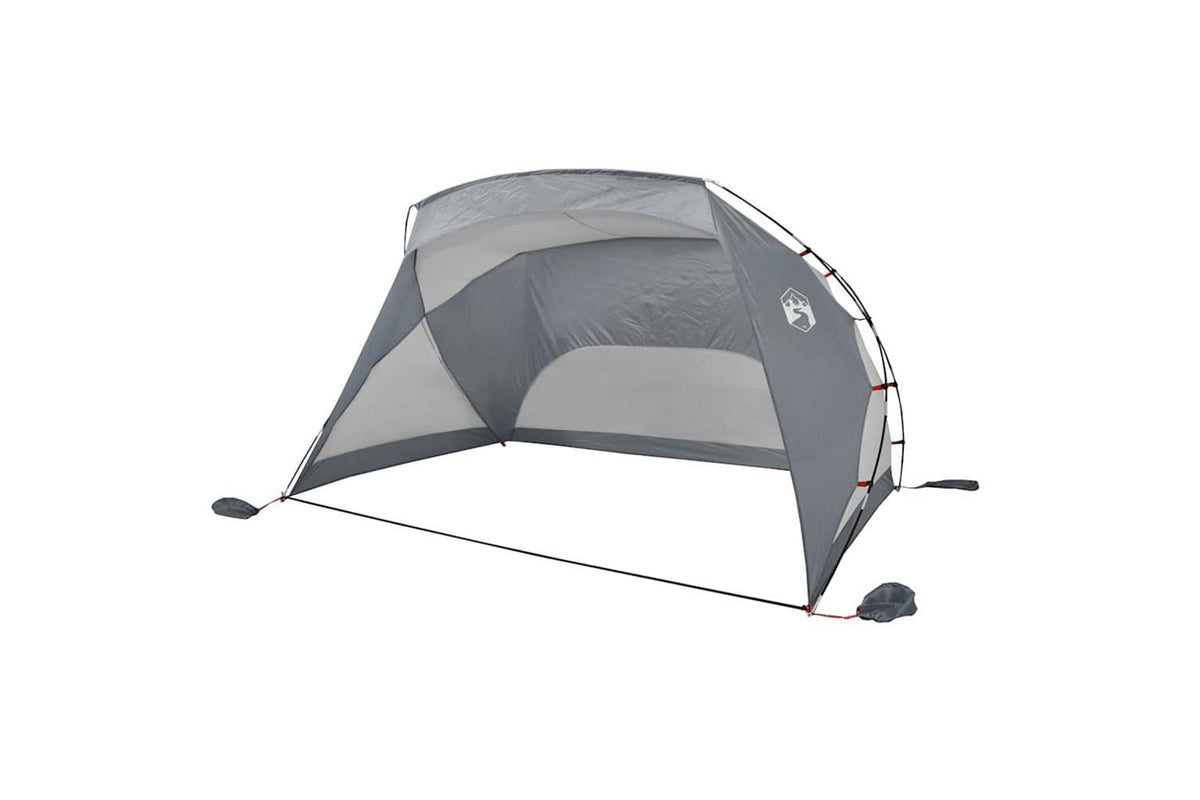 Vidaxl Beach Tent Grey 274x178x170/148 Cm 185t Polyester-4