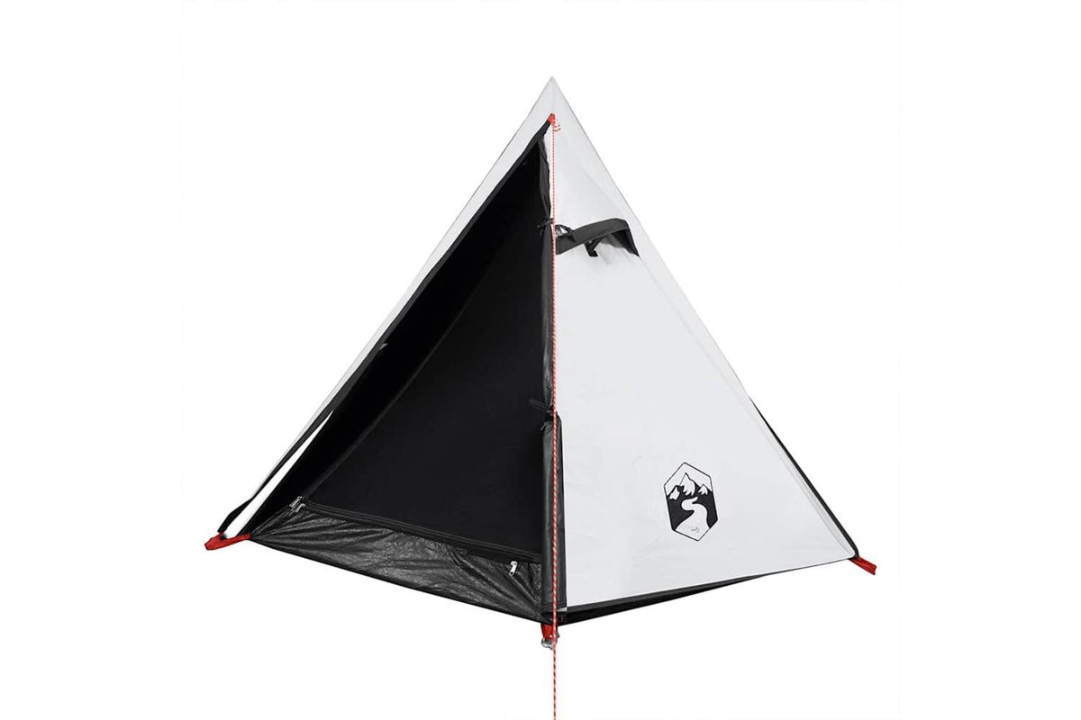 Vidaxl Camping Tent Dome 2-person White Blackout Fabric Waterproof-5