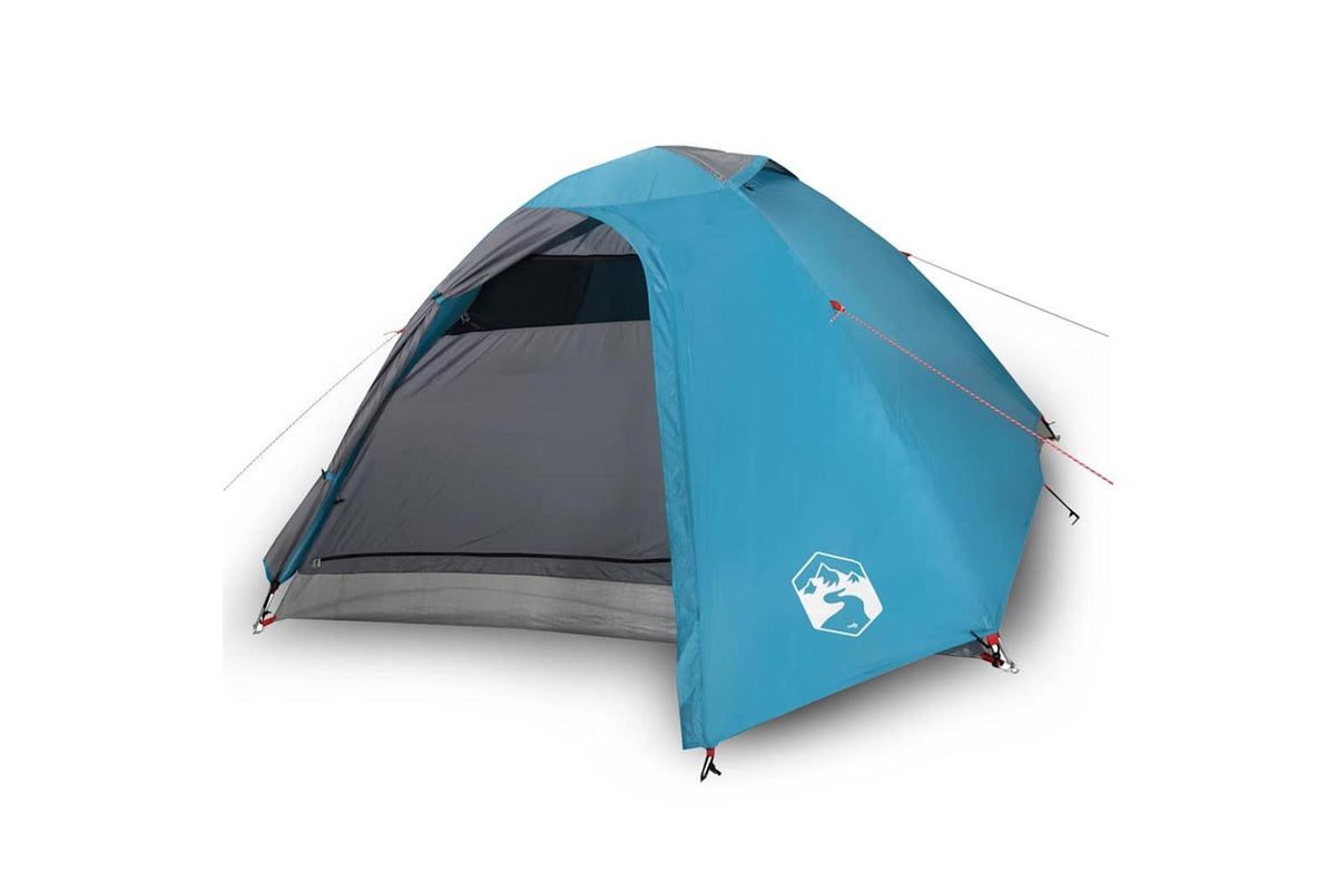 Vidaxl Camping Tent Dome 4-person Blue Waterproof-2