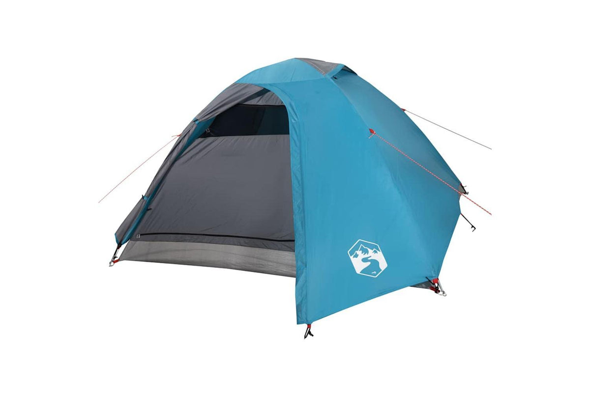Vidaxl Camping Tent Dome 4-person Blue Waterproof-4