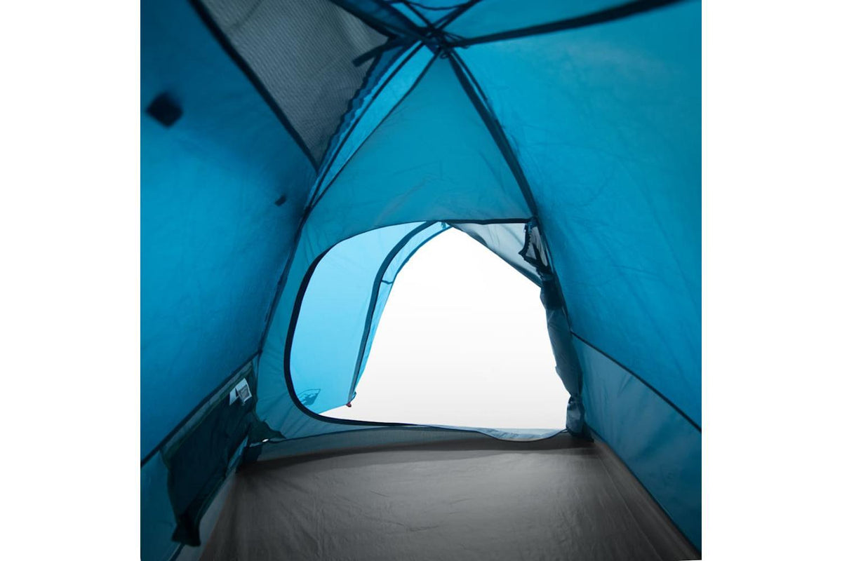 Vidaxl Camping Tent Dome 4-person Blue Waterproof-10