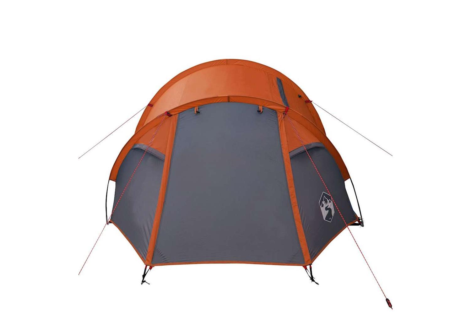 Vidaxl Camping Tent Tunnel 2-person Orange Waterproof-7