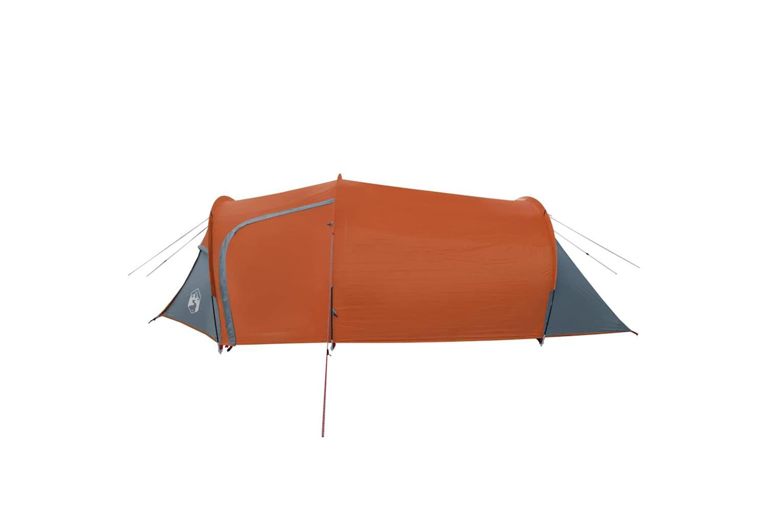Vidaxl Camping Tent Tunnel 2-person Orange Waterproof-8