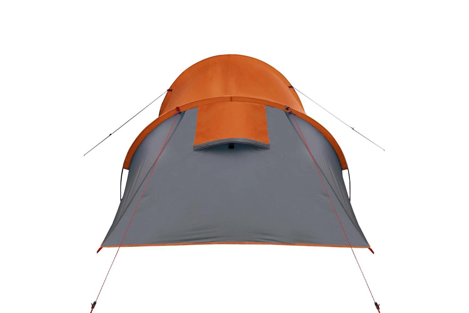 Vidaxl Camping Tent Tunnel 2-person Orange Waterproof-9