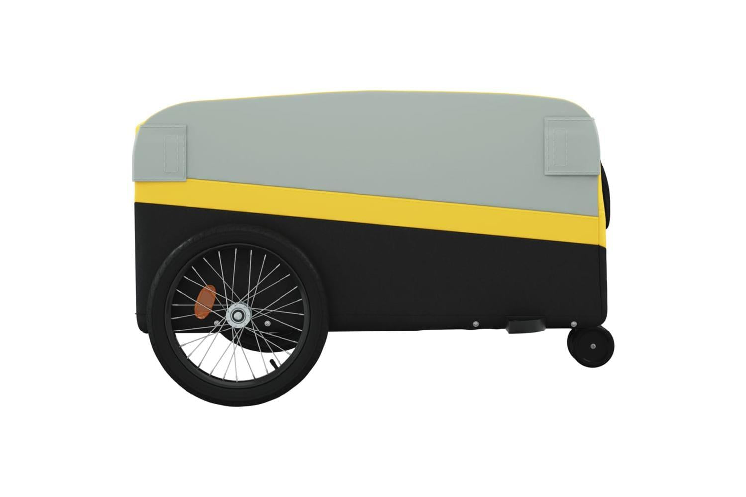 Vidaxl Bike Trailer Black And Yellow 45 Kg Iron-7