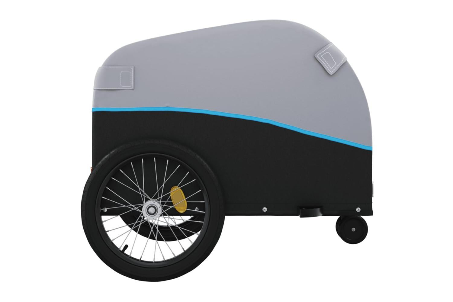 Vidaxl Bike Trailer Black And Blue 30 Kg Iron-7