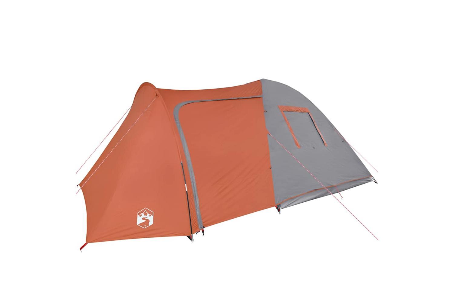 Vidaxl Family Tent Dome 6-person Orange Waterproof-5