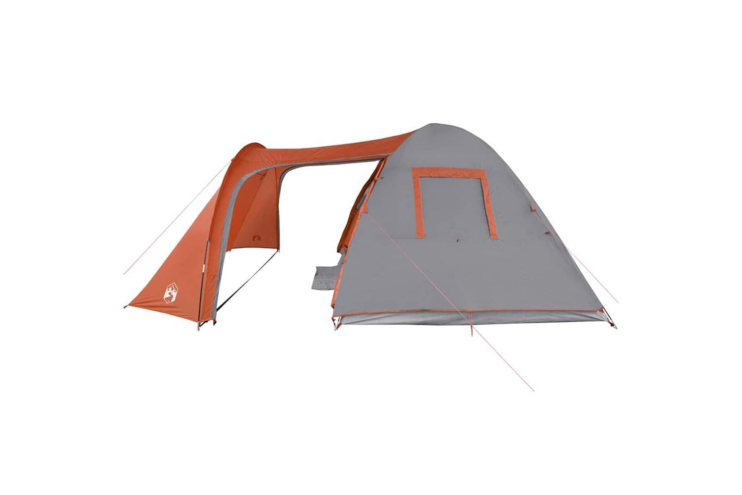 Vidaxl Family Tent Dome 6-person Orange Waterproof-7