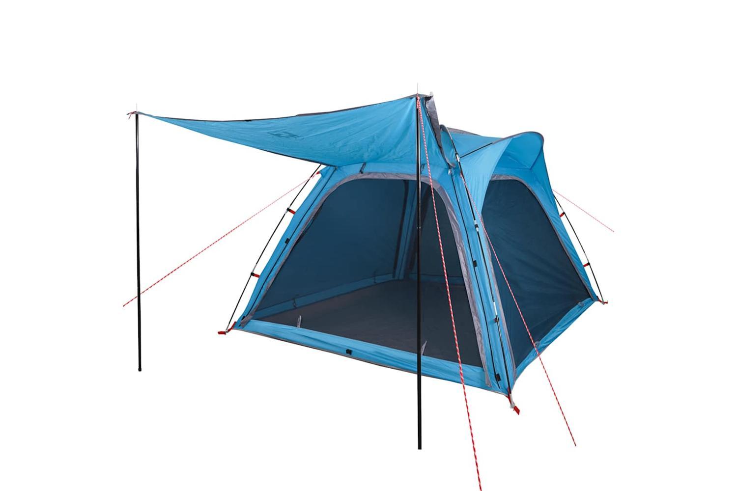 Vidaxl Camping Tent 4-person Blue Quick Release Waterproof-4