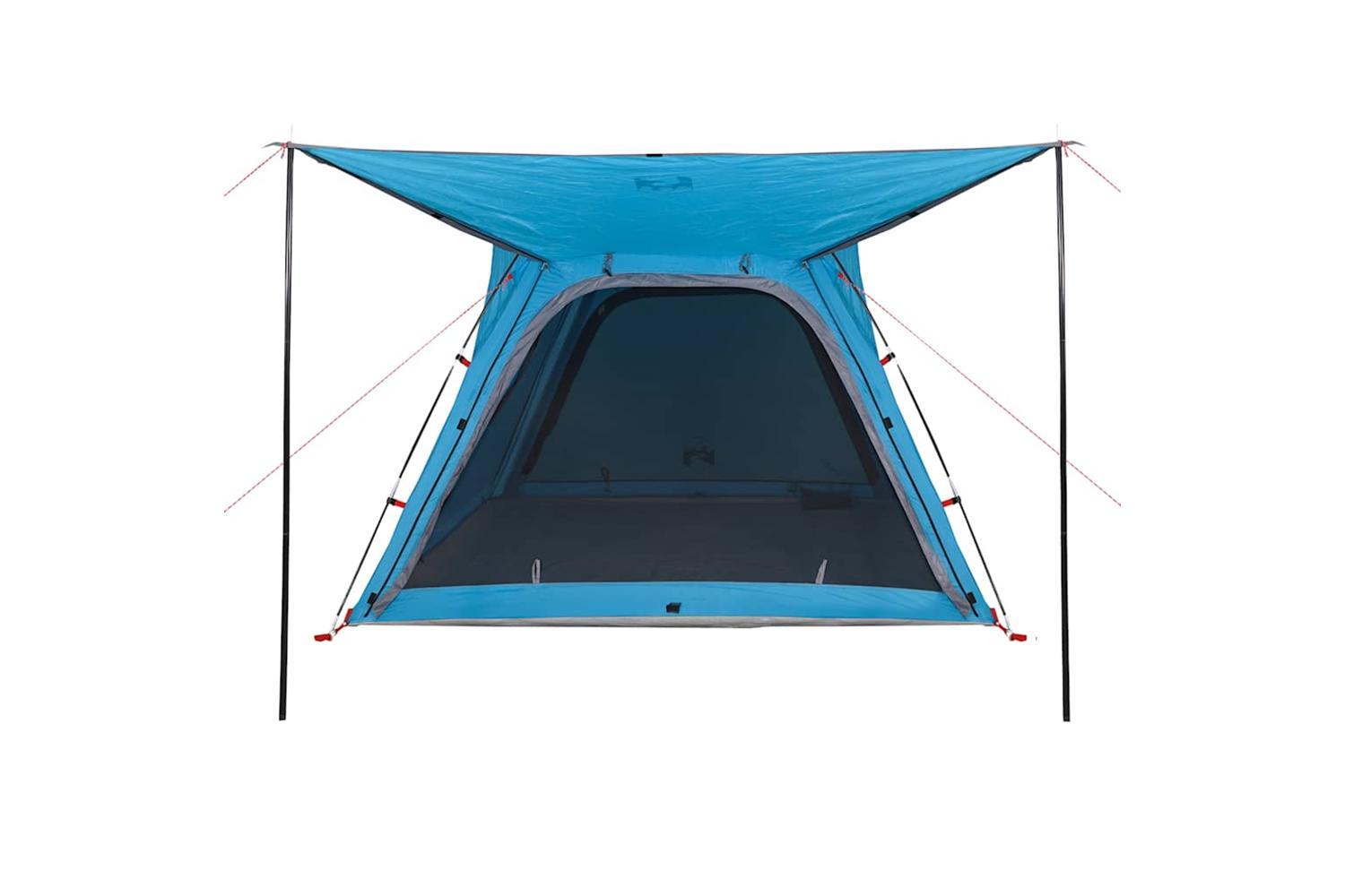 Vidaxl Camping Tent 4-person Blue Quick Release Waterproof-8