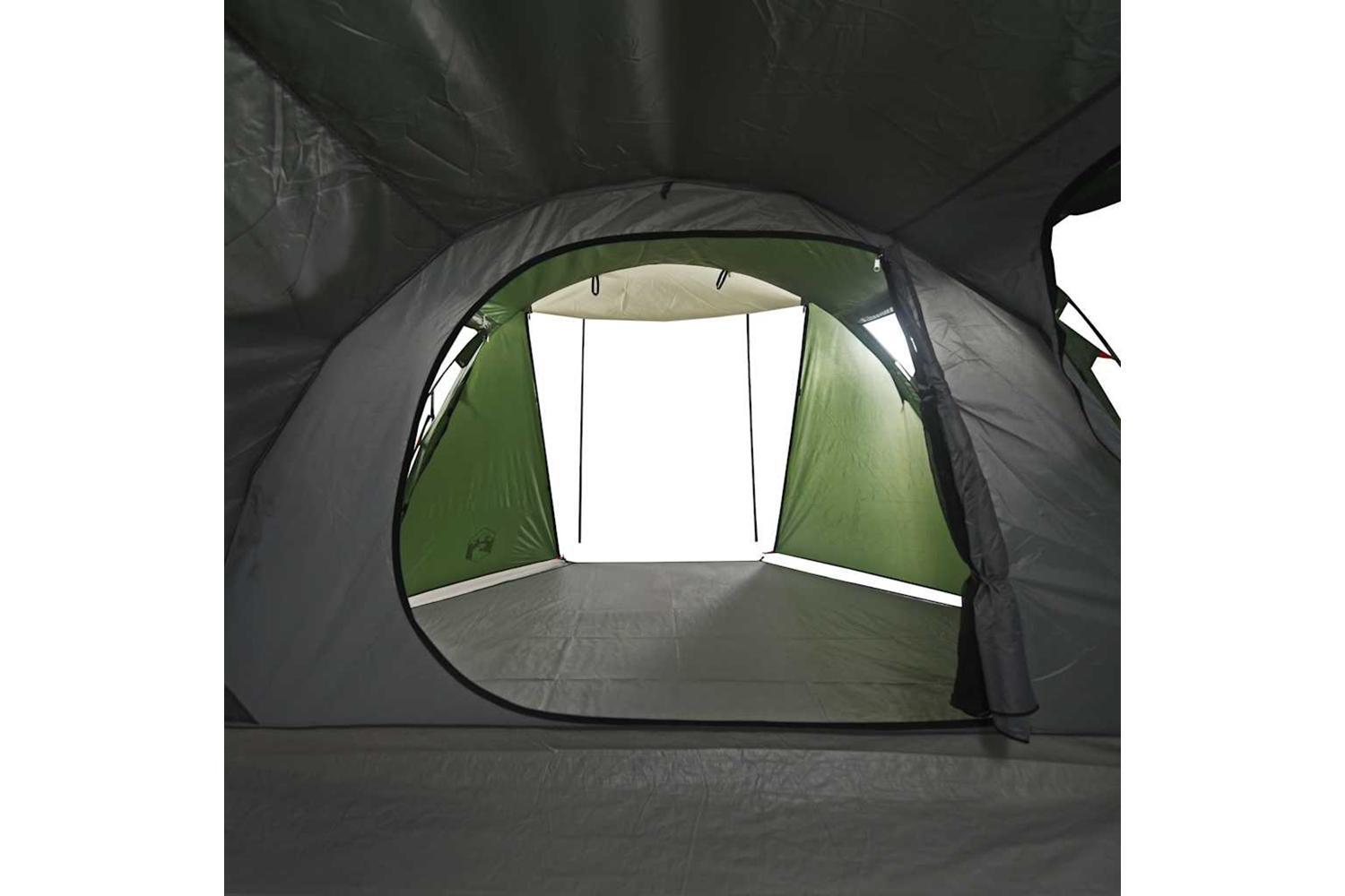 Vidaxl Camping Tent Tunnel 4-person Green Waterproof-10
