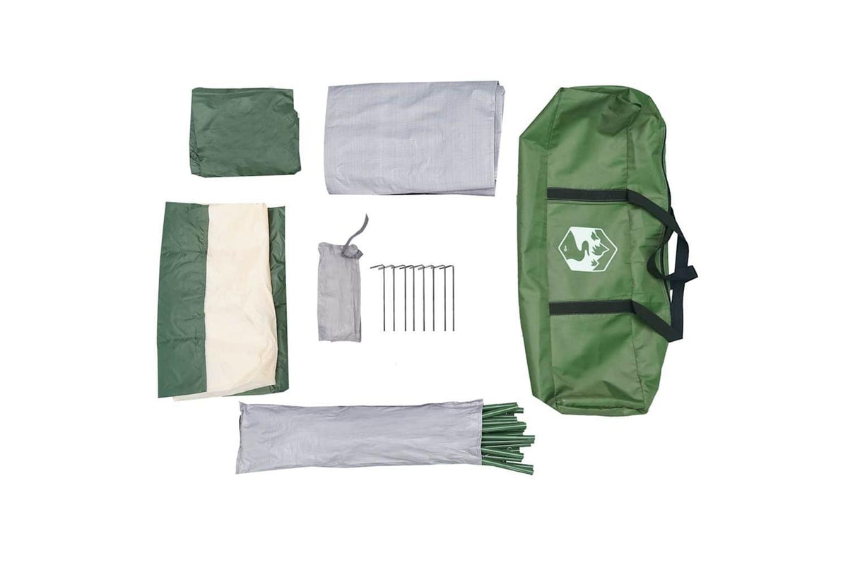 Vidaxl Toilet Tent Green Waterproof-10