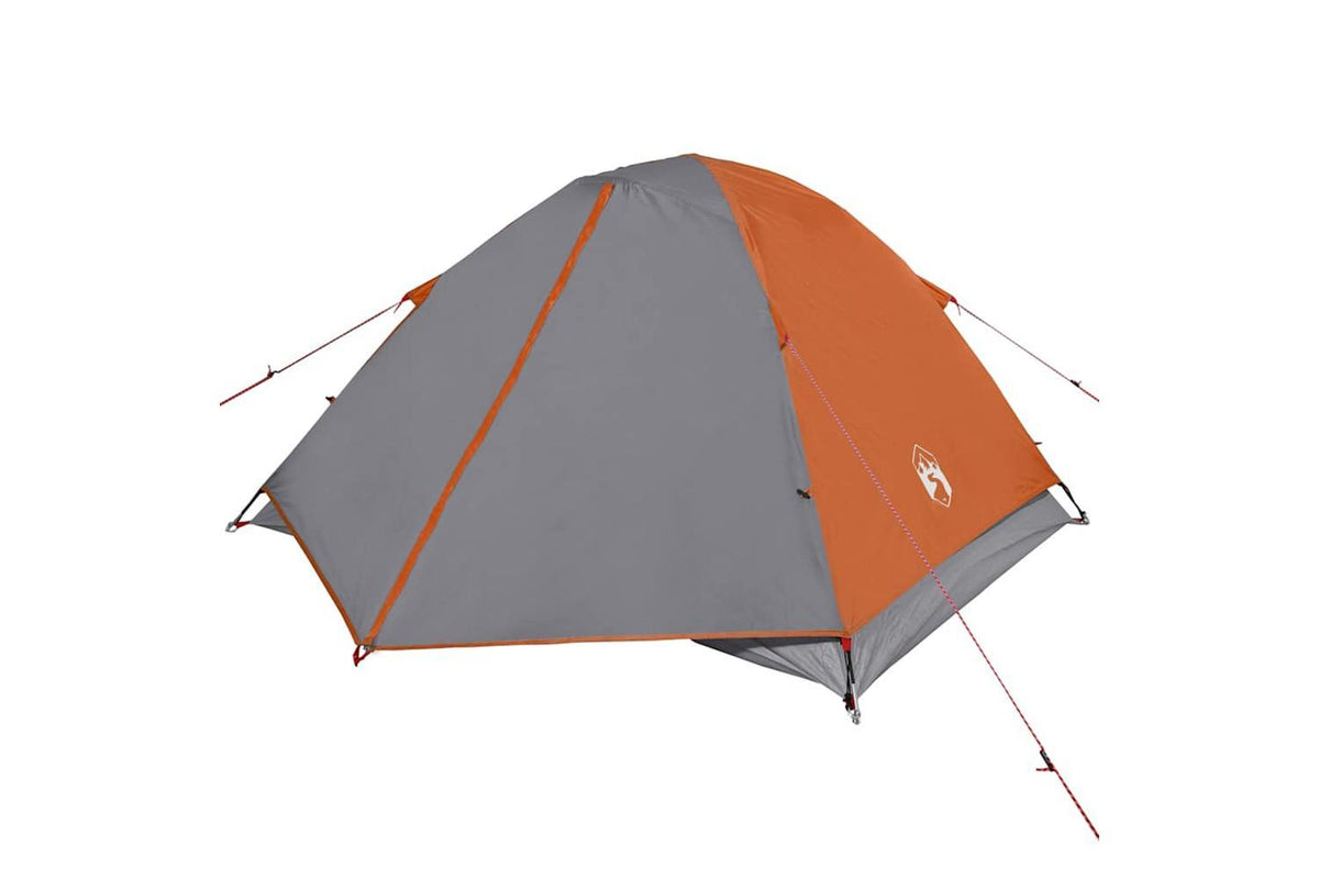 Vidaxl Camping Tent Dome 3-person Orange Waterproof-5