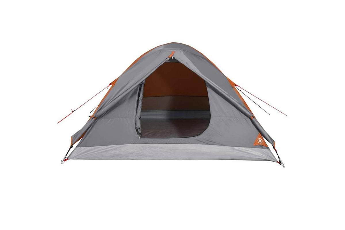Vidaxl Camping Tent Dome 3-person Orange Waterproof-8