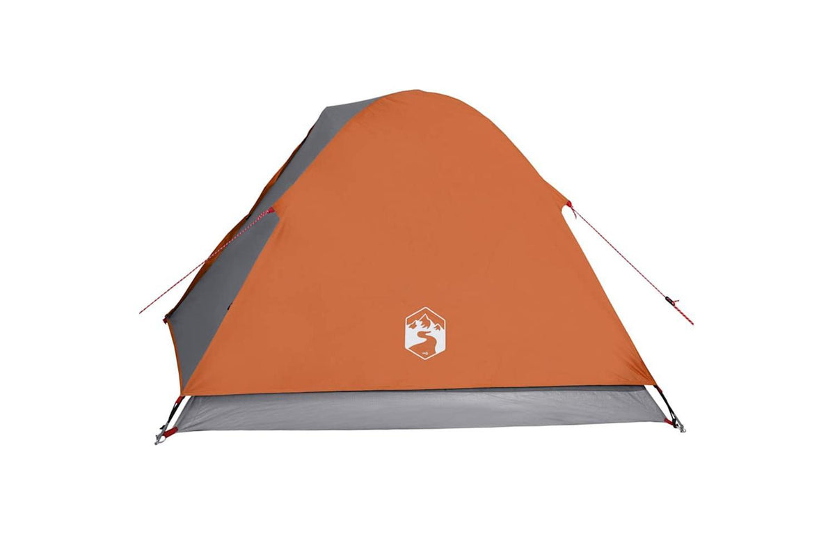 Vidaxl Camping Tent Dome 3-person Orange Waterproof-9