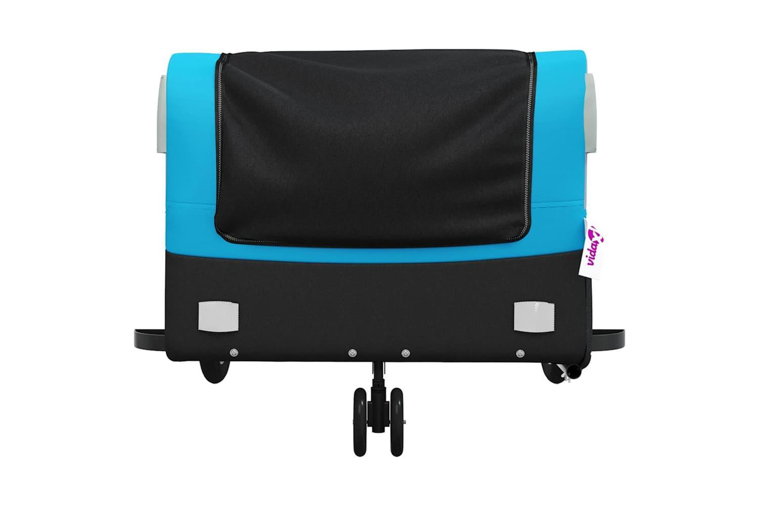 Vidaxl Bike Trailer Black And Blue 45 Kg Iron-6