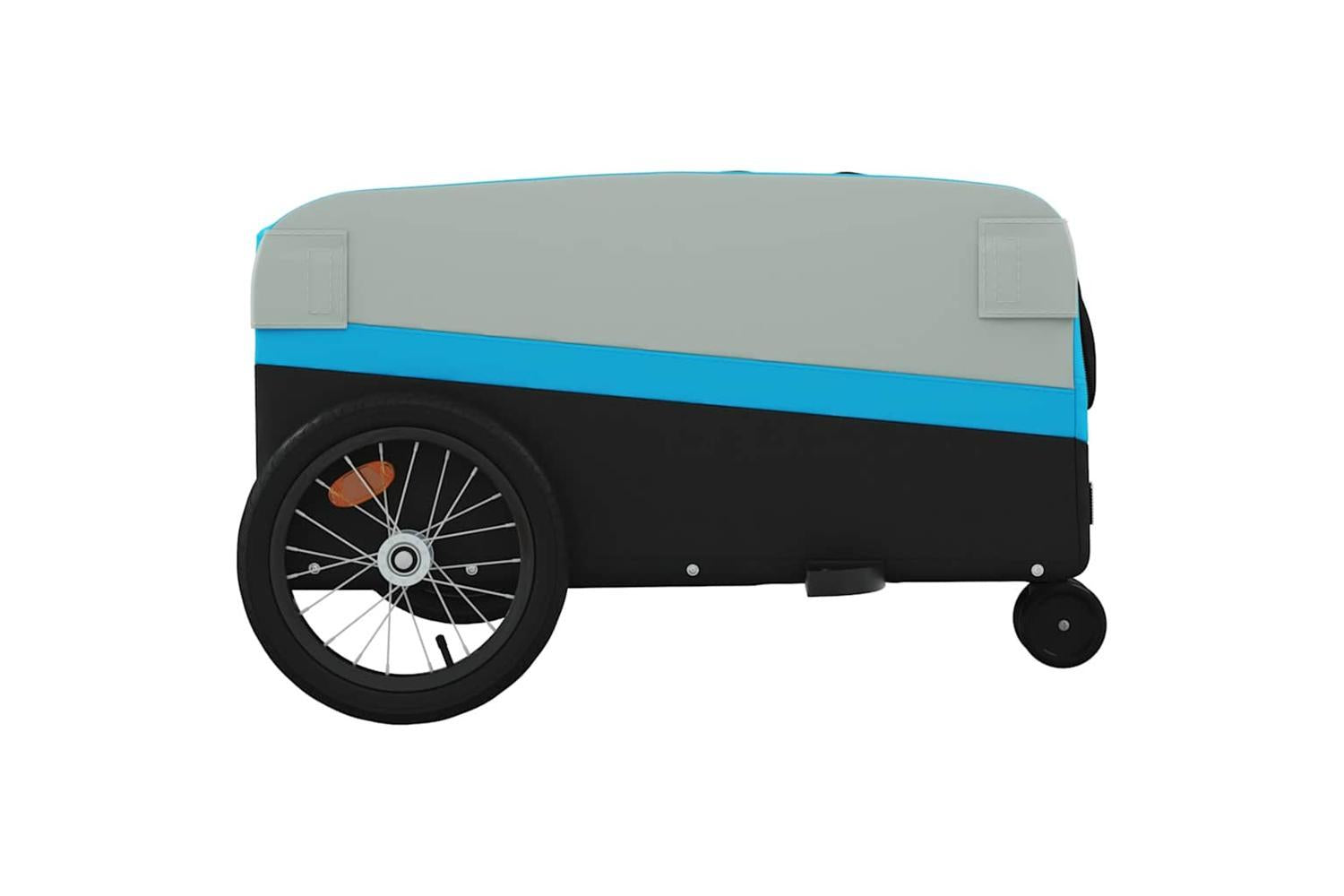 Vidaxl Bike Trailer Black And Blue 45 Kg Iron-7
