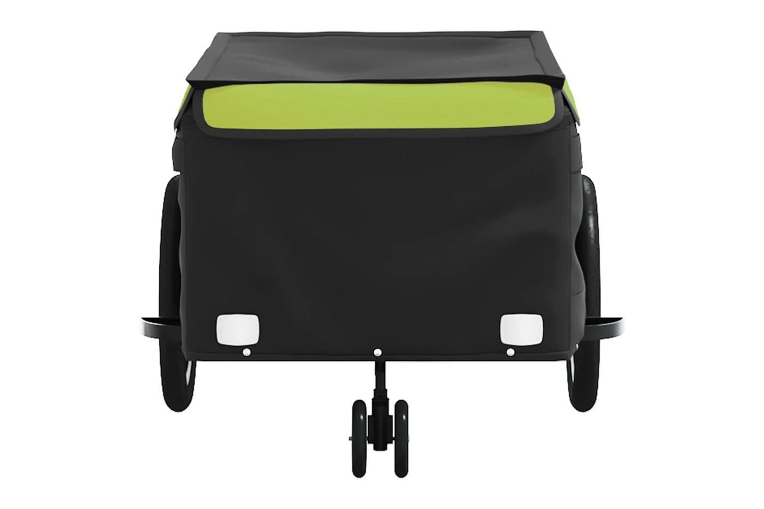 Vidaxl Bike Trailer Black And Green 45 Kg Iron-6