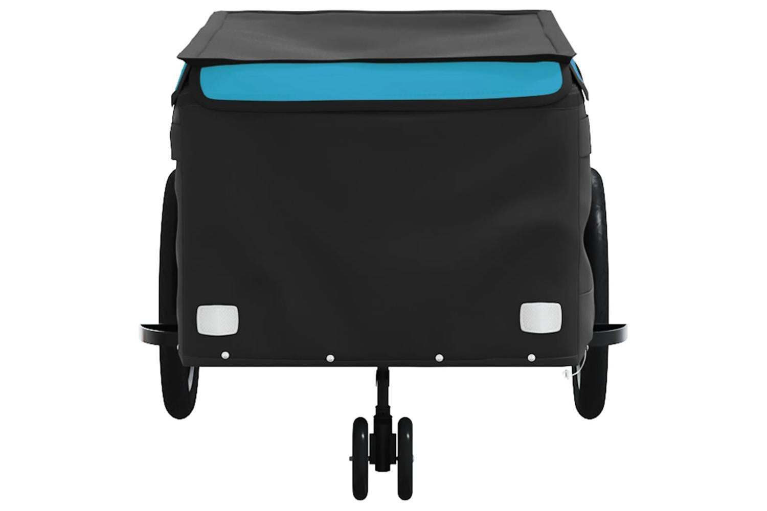 Vidaxl Bike Trailer Black And Blue 45 Kg Iron-6