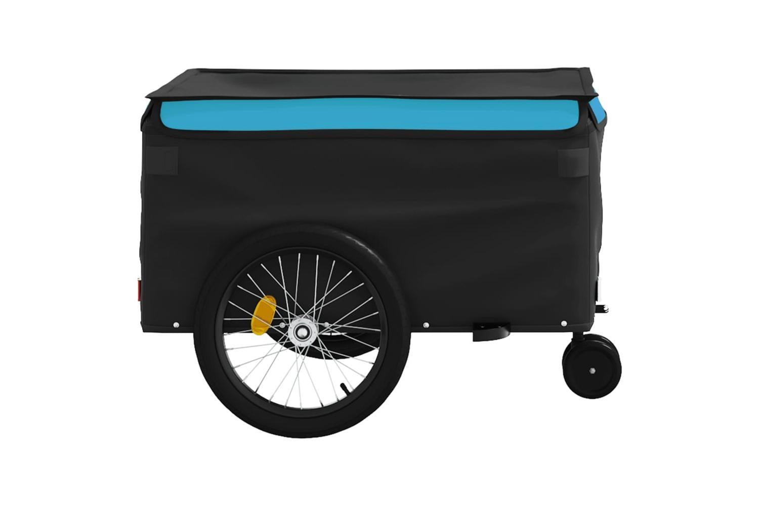 Vidaxl Bike Trailer Black And Blue 45 Kg Iron-7