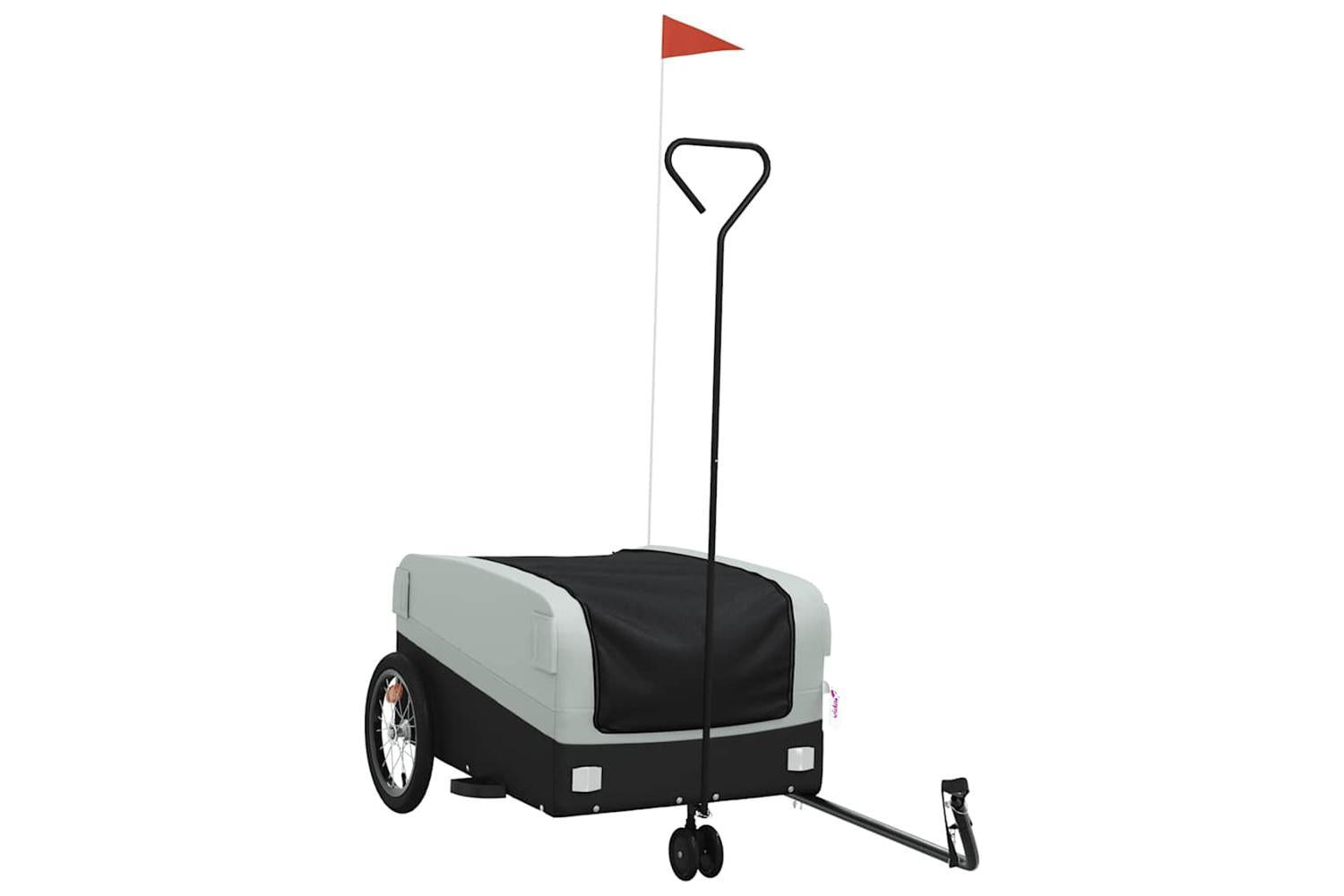Vidaxl Bike Trailer Black And Grey 45 Kg Iron-2