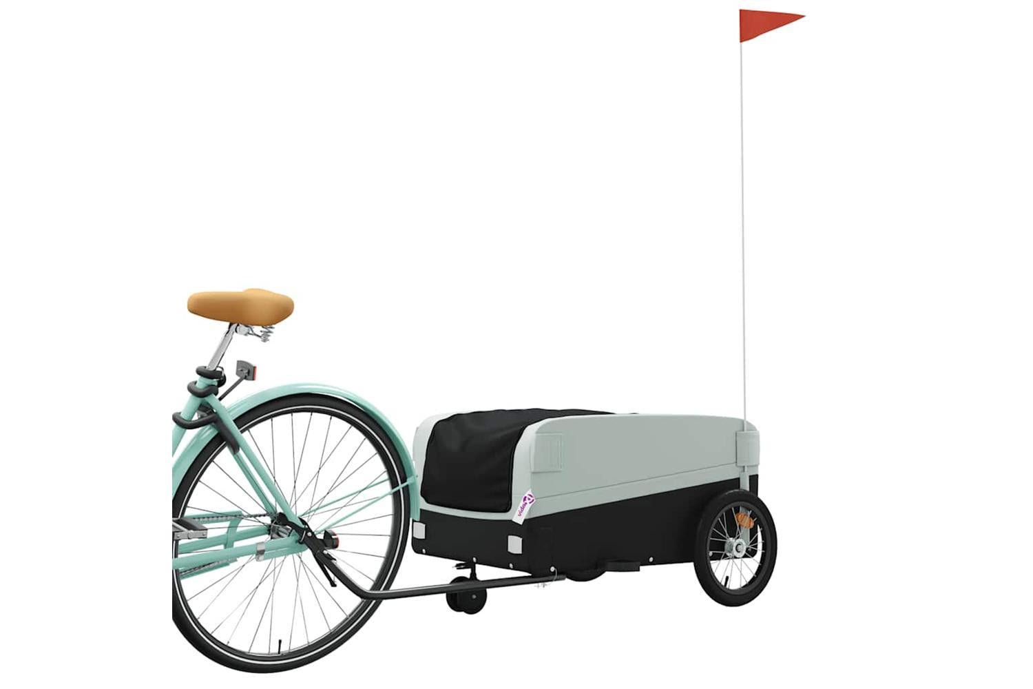 Vidaxl Bike Trailer Black And Grey 45 Kg Iron-3