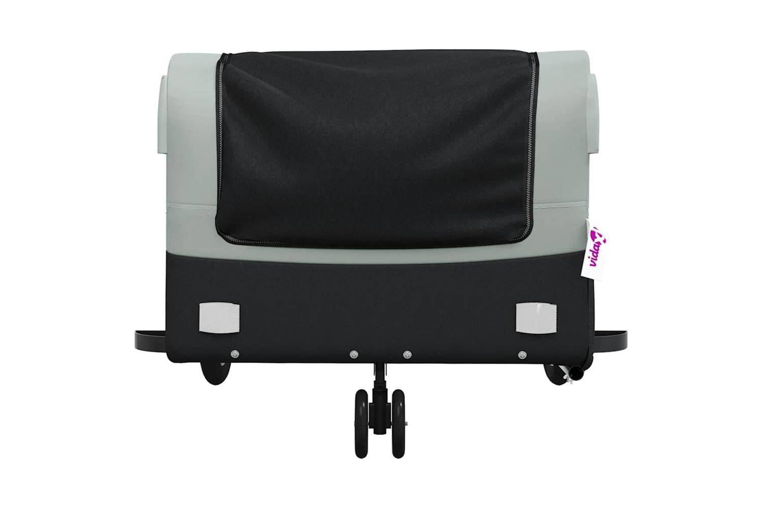 Vidaxl Bike Trailer Black And Grey 45 Kg Iron-6