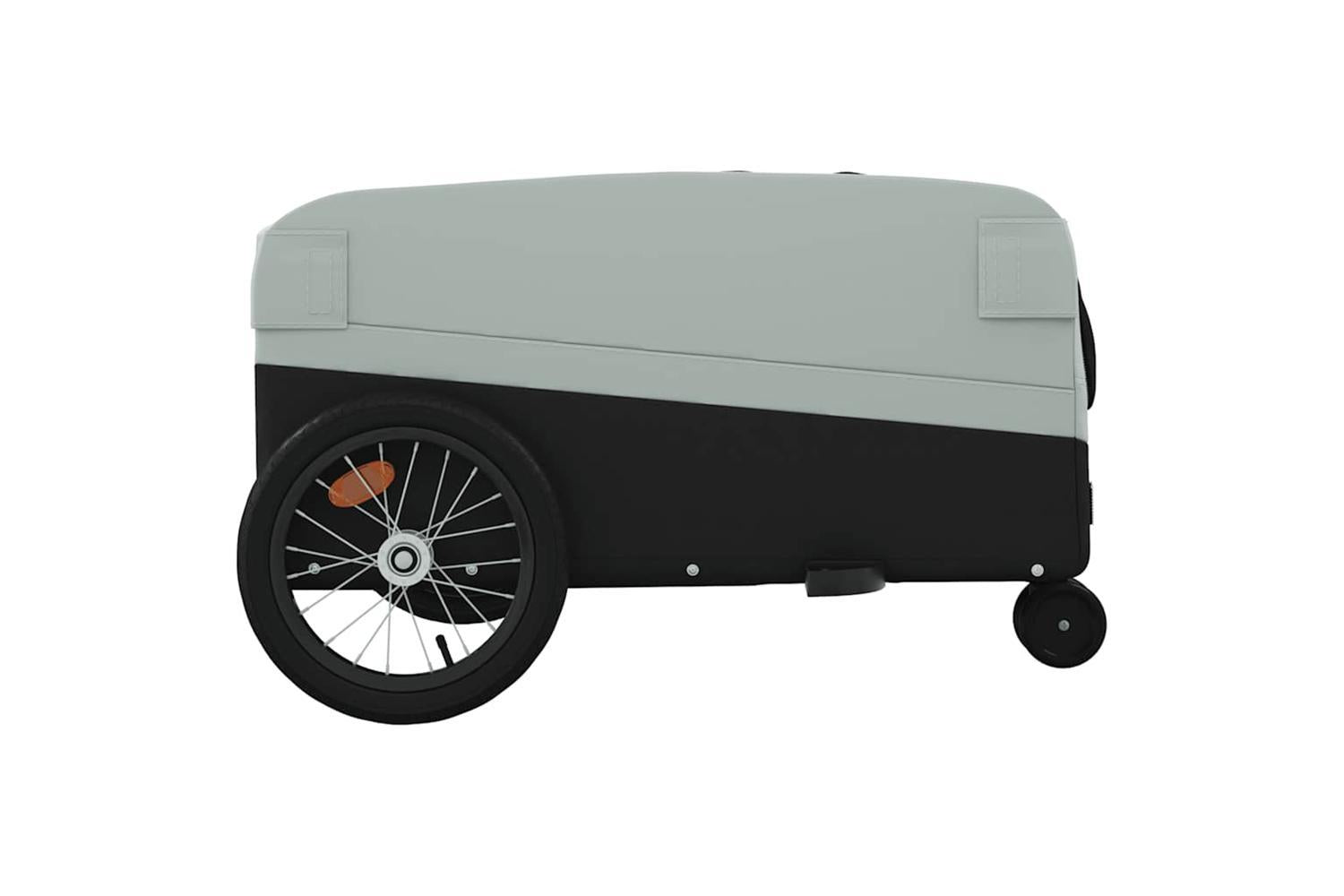 Vidaxl Bike Trailer Black And Grey 45 Kg Iron-7