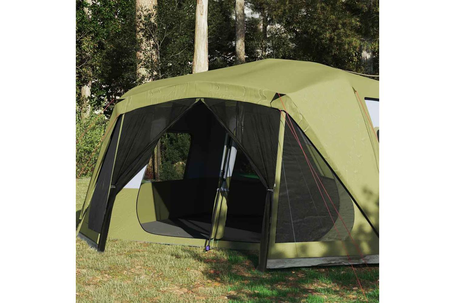 Vidaxl Family Tent 10-person Green Quick Release Waterproof-4