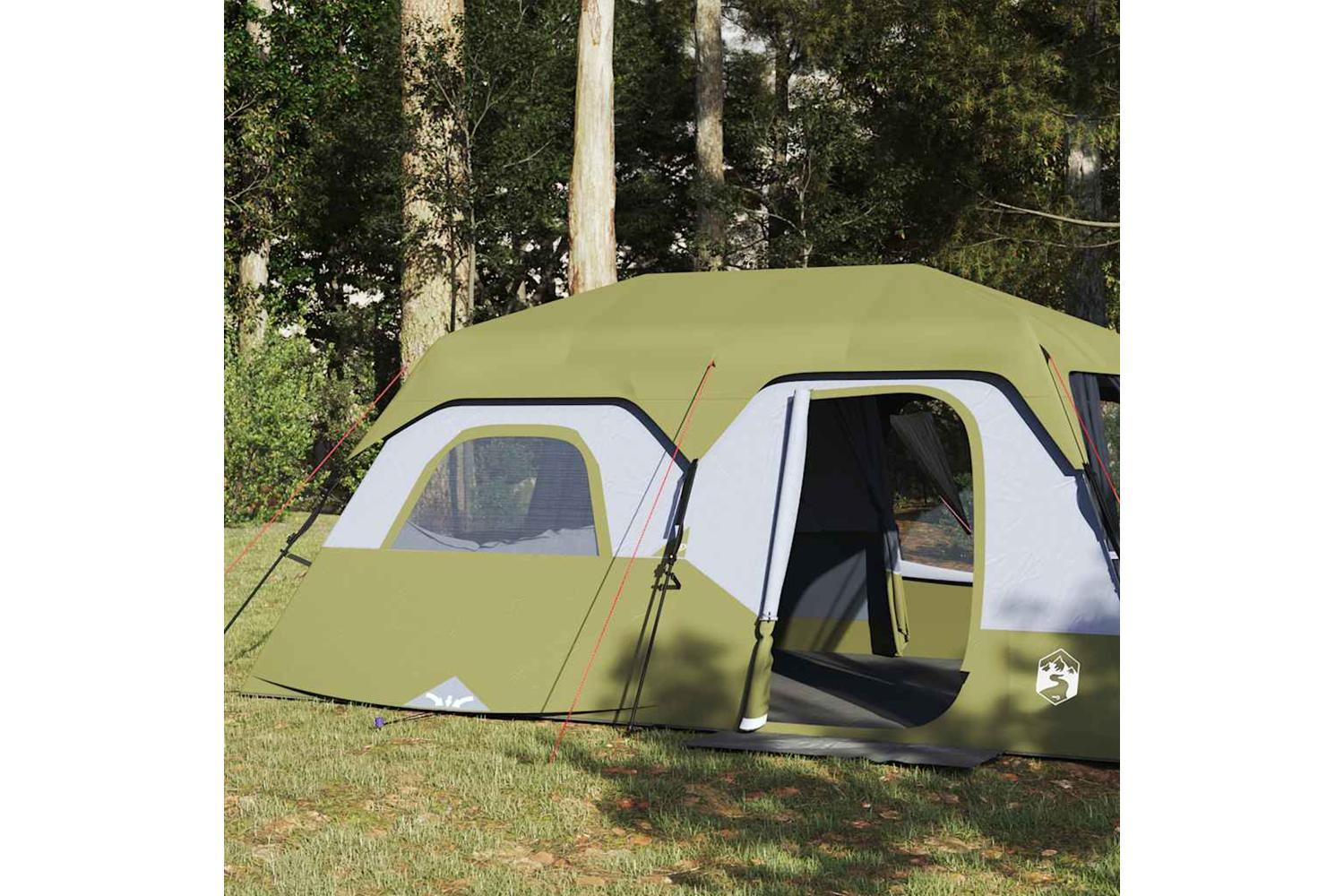 Vidaxl Family Tent 9-person Green Quick Release Waterproof-4