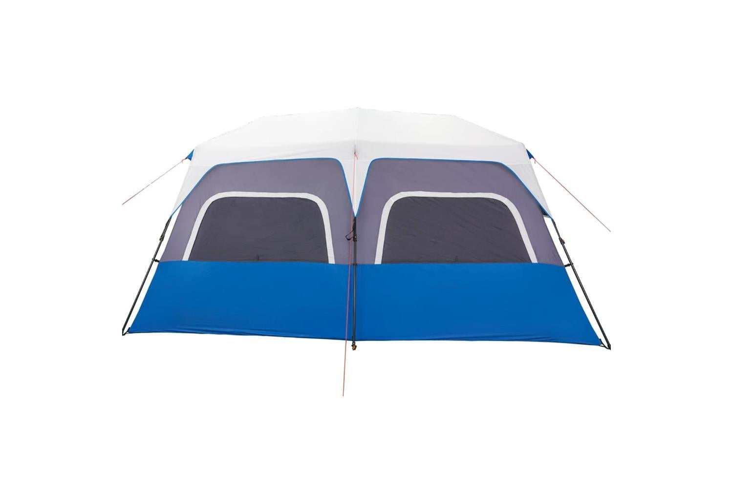 Vidaxl Family Tent With Led 10-person Light Blue Quick Release-9