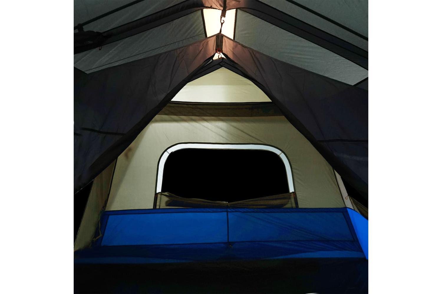 Vidaxl Family Tent With Led 10-person Light Blue Quick Release-10