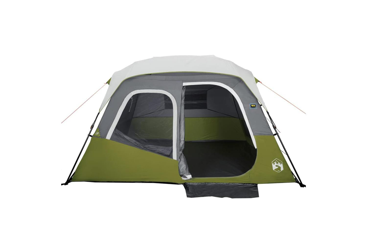 Vidaxl Family Tent With Led 6-person Light Green Quick Release-5