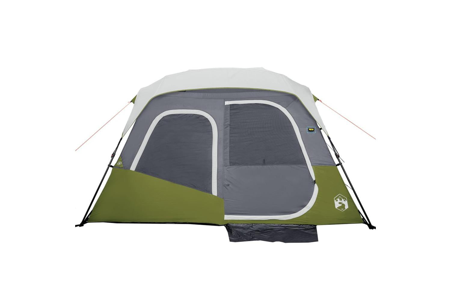 Vidaxl Family Tent With Led 6-person Light Green Quick Release-7