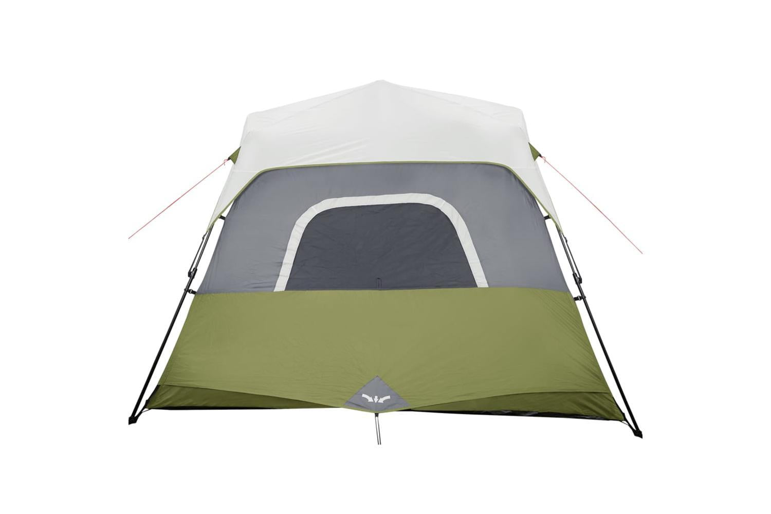 Vidaxl Family Tent With Led 6-person Light Green Quick Release-8