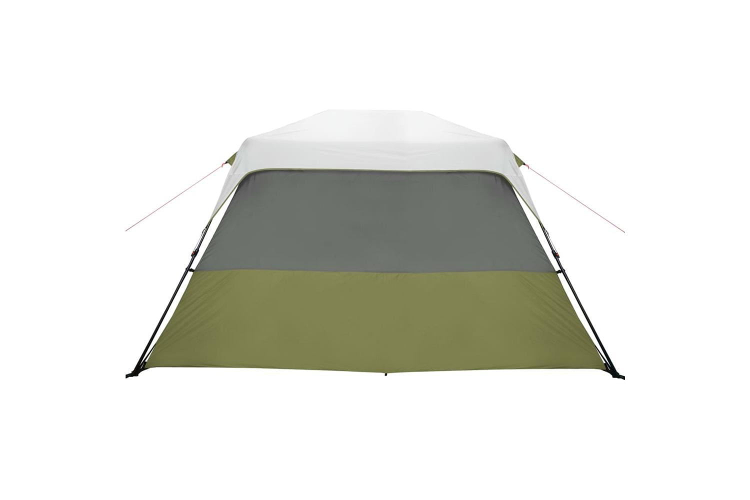 Vidaxl Family Tent With Led 6-person Light Green Quick Release-9