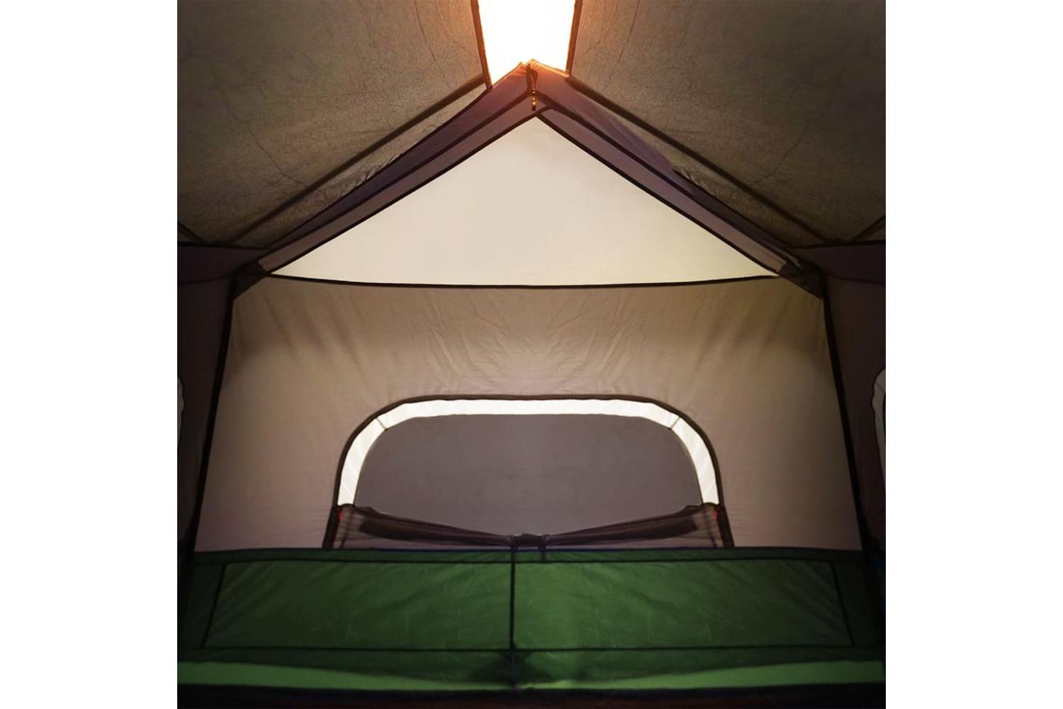 Vidaxl Family Tent With Led 6-person Light Green Quick Release-10