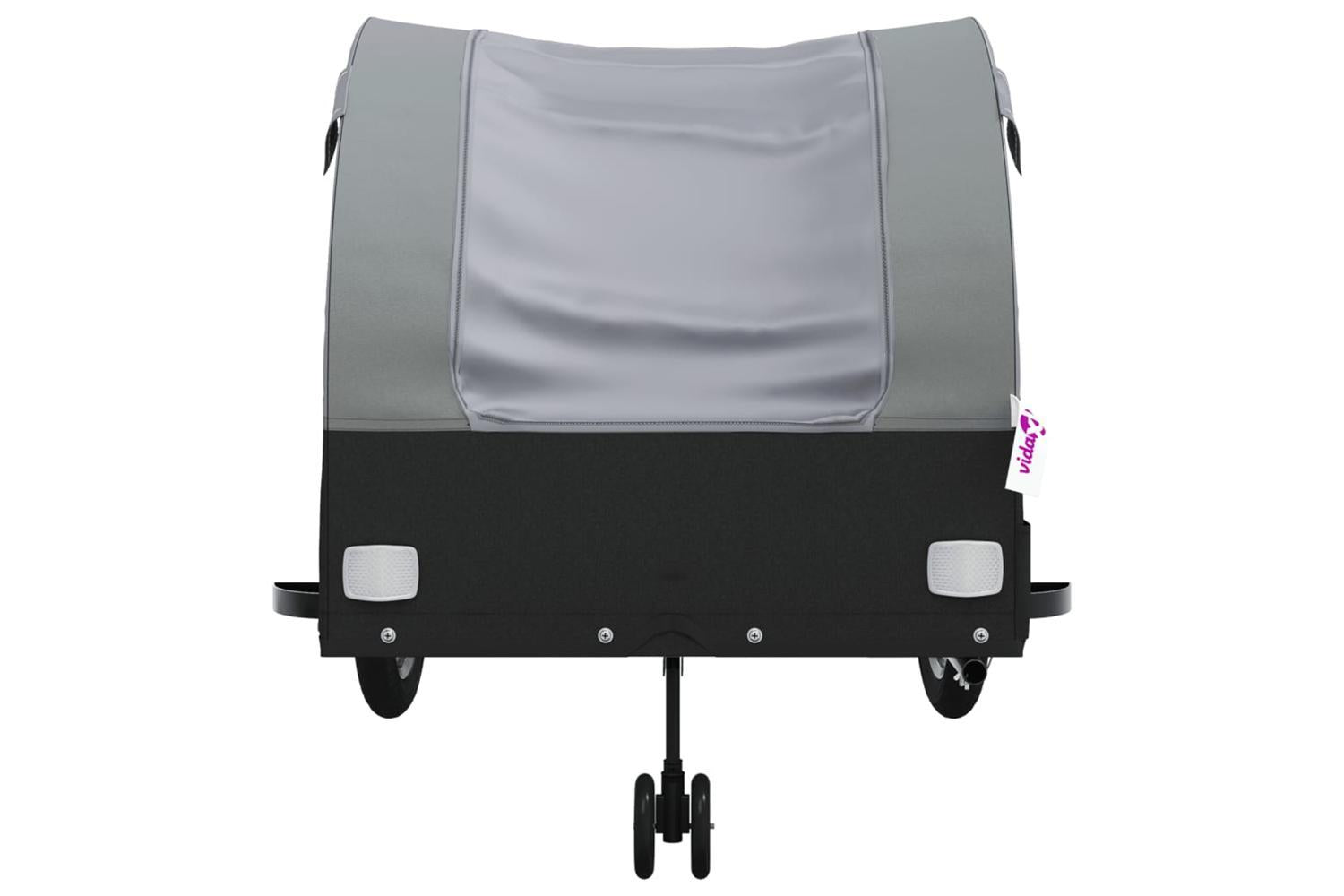 Vidaxl Bike Trailer Black And Grey 45 Kg Iron-6