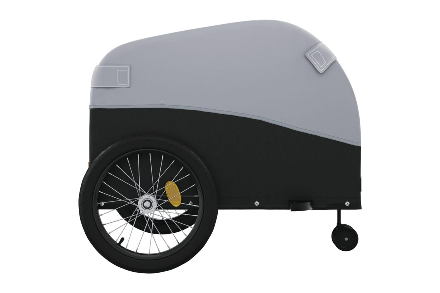 Vidaxl Bike Trailer Black And Grey 45 Kg Iron-7