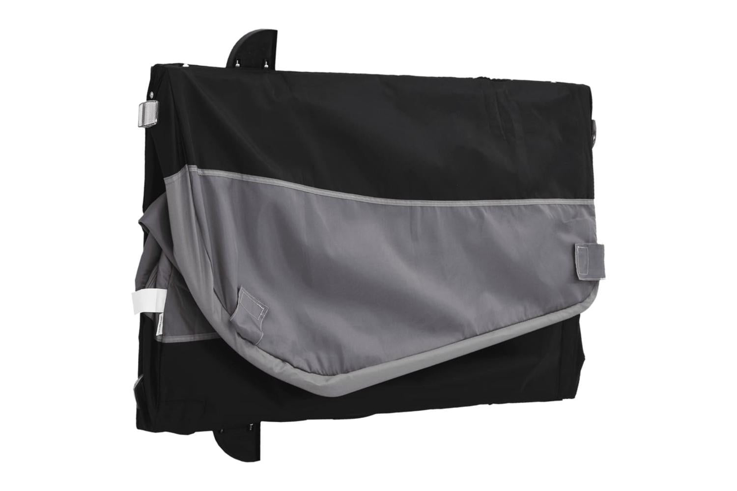 Vidaxl Bike Trailer Black And Grey 45 Kg Iron-9