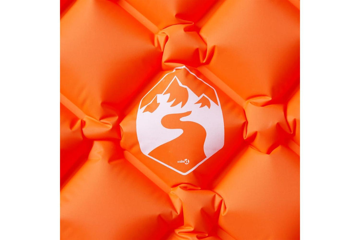 Vidaxl Inflating Camping Mattress 1-person Orange 190x58x6 Cm-3