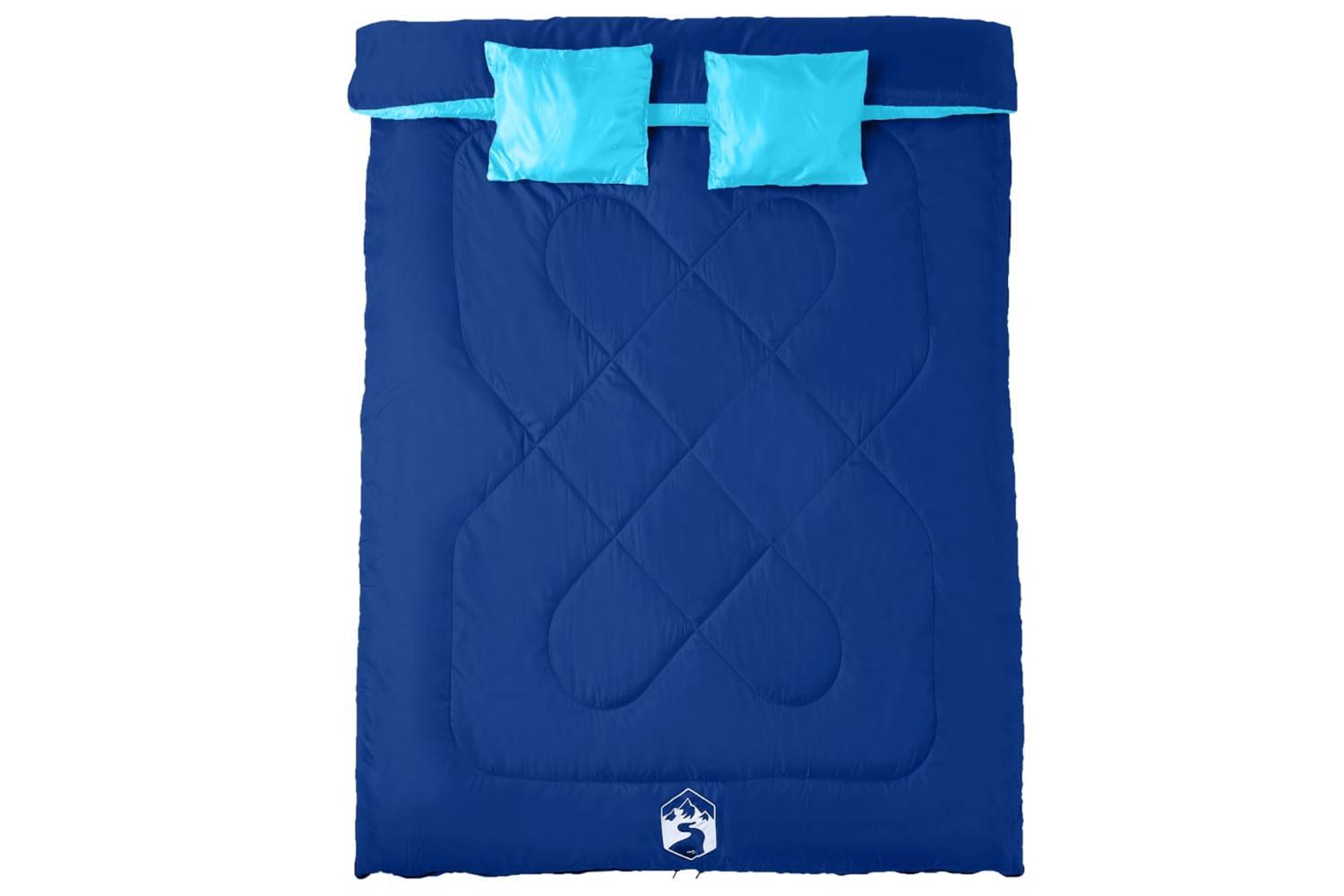 Vidaxl Double Sleeping Bag With Pillows For Adults Camping 3-4 Seasons-2
