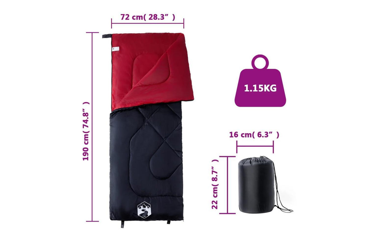 Vidaxl Sleeping Bag For Adults Camping 3 Seasons-5