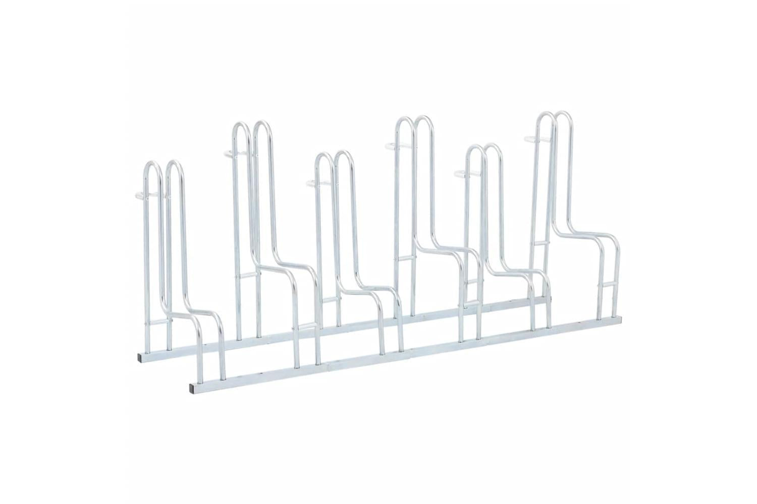 Vidaxl Bicycle Stand For 6 Bikes Floor Freestanding Galvanised Steel