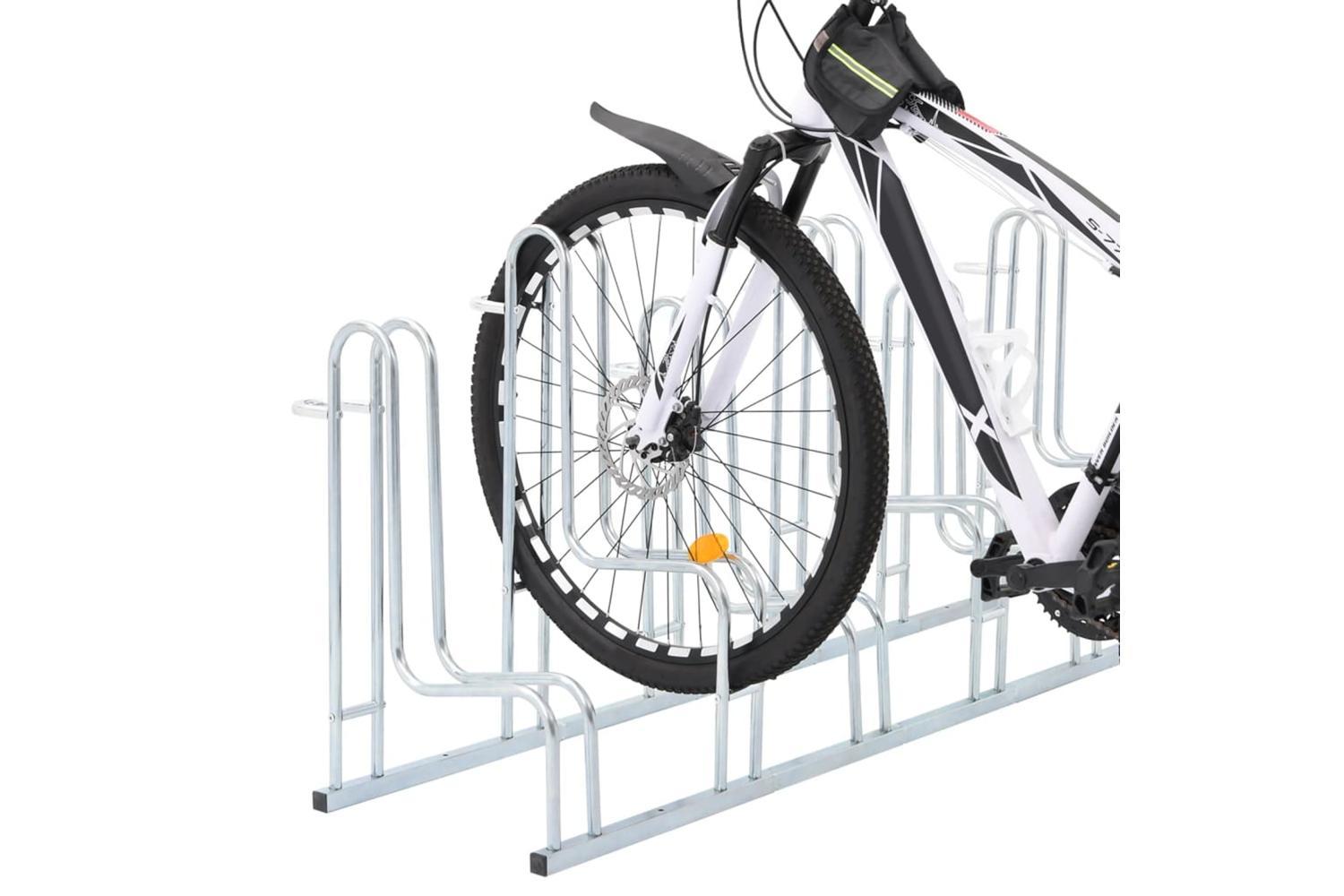 Vidaxl Bicycle Stand For 6 Bikes Floor Freestanding Galvanised Steel-2