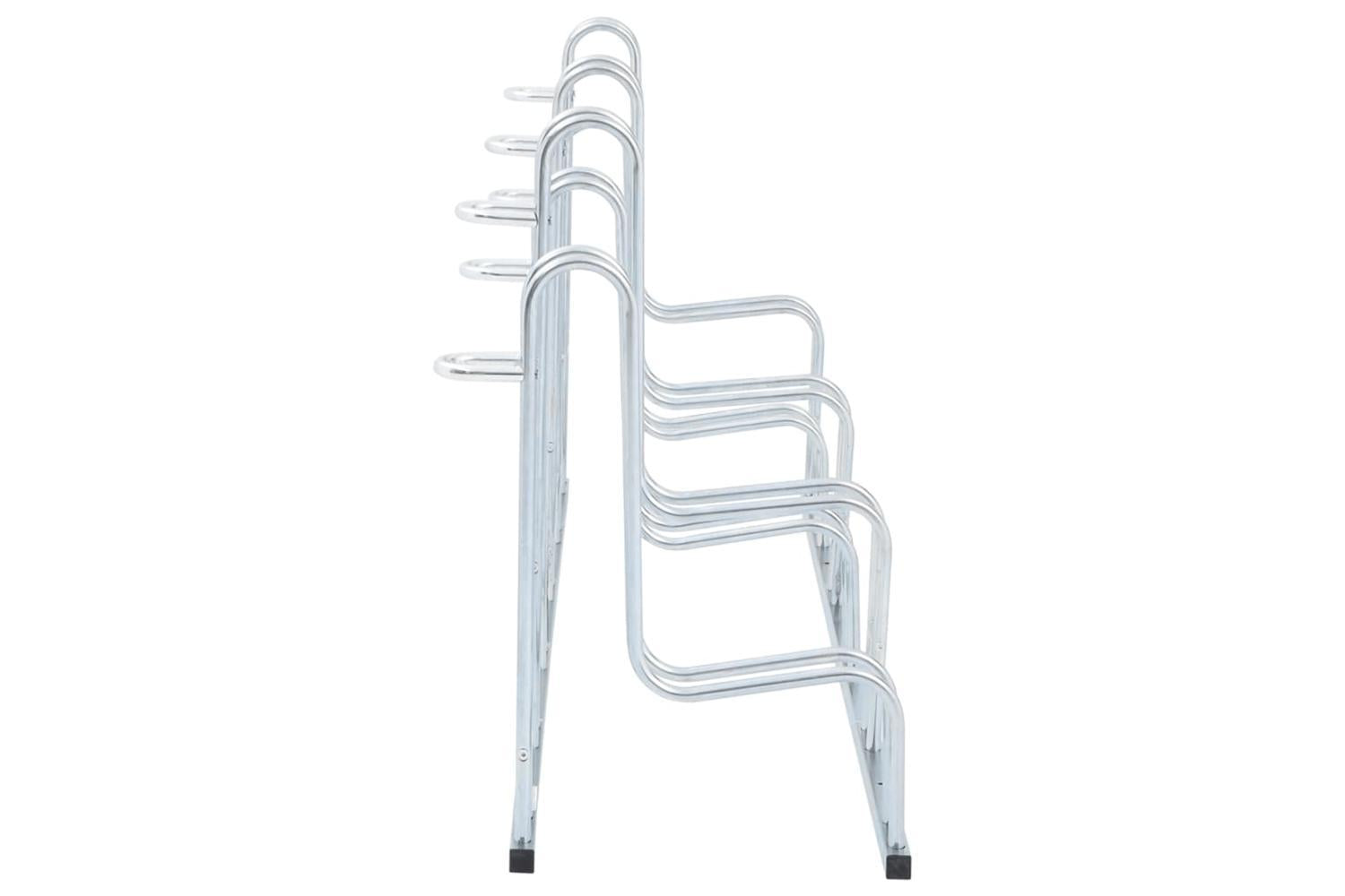 Vidaxl Bicycle Stand For 6 Bikes Floor Freestanding Galvanised Steel-4