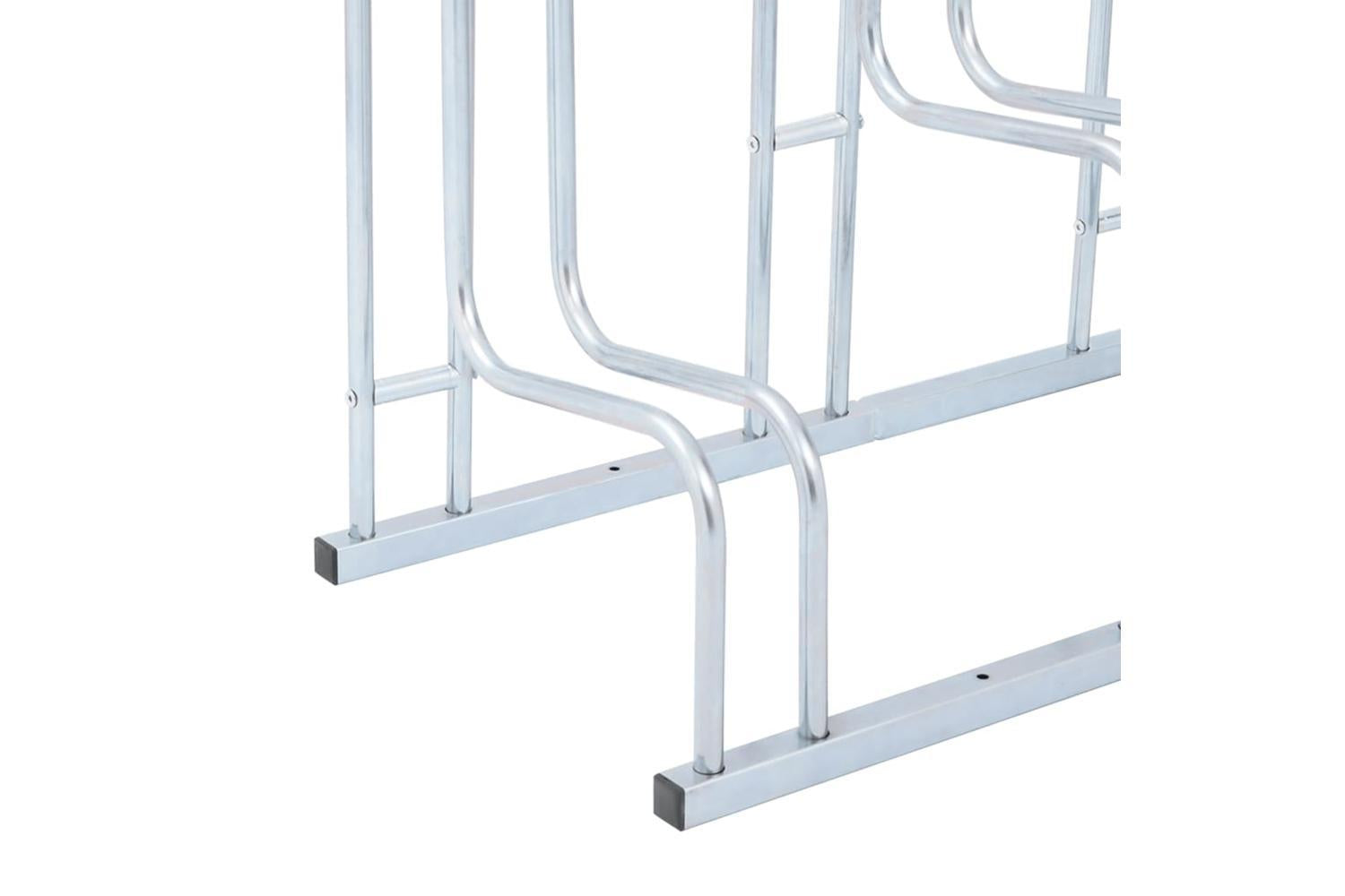Vidaxl Bicycle Stand For 6 Bikes Floor Freestanding Galvanised Steel-6