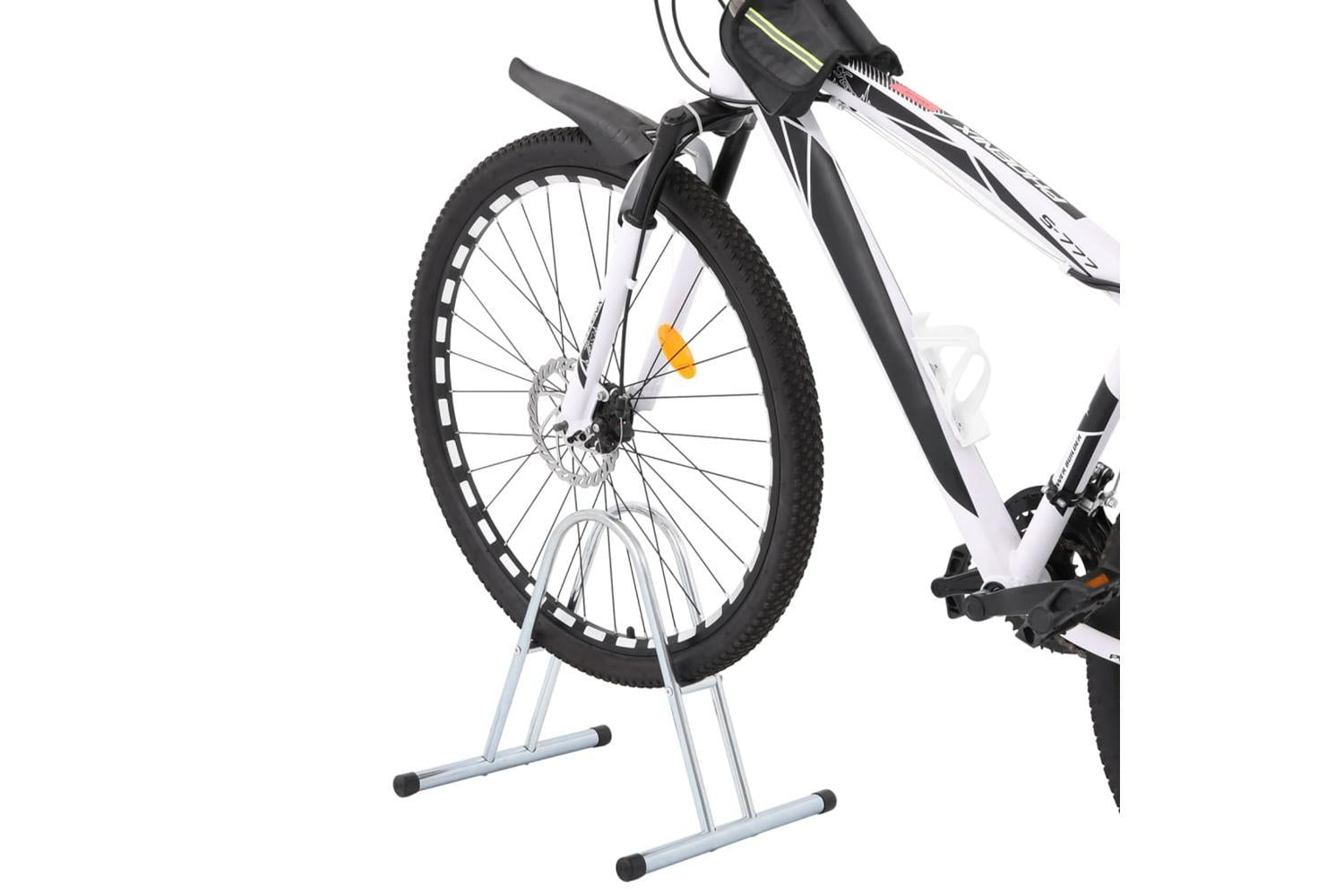 Vidaxl Bicycle Stand For 1 Bike Floor Freestanding Galvanised Steel-2