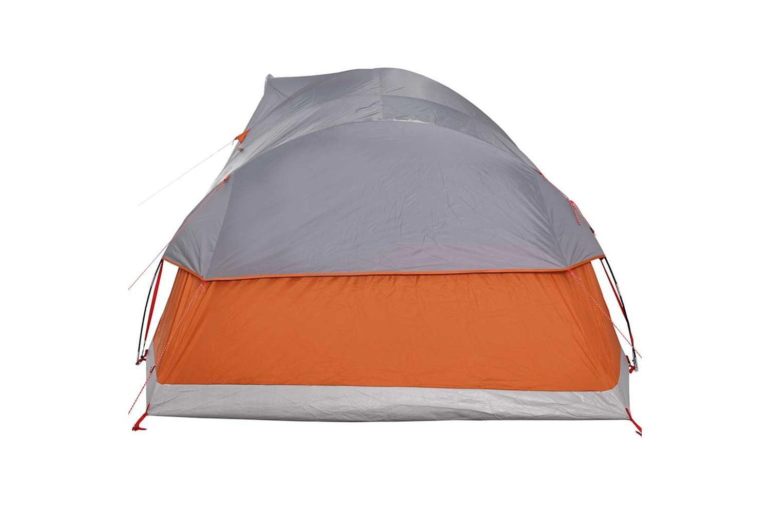 Vidaxl Family Tent Dome 11-person Grey And Orange Waterproof-8